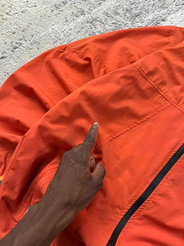 Chaqueta deportiva de pista con cremallera y rompevientos naranja talla M – photo 7